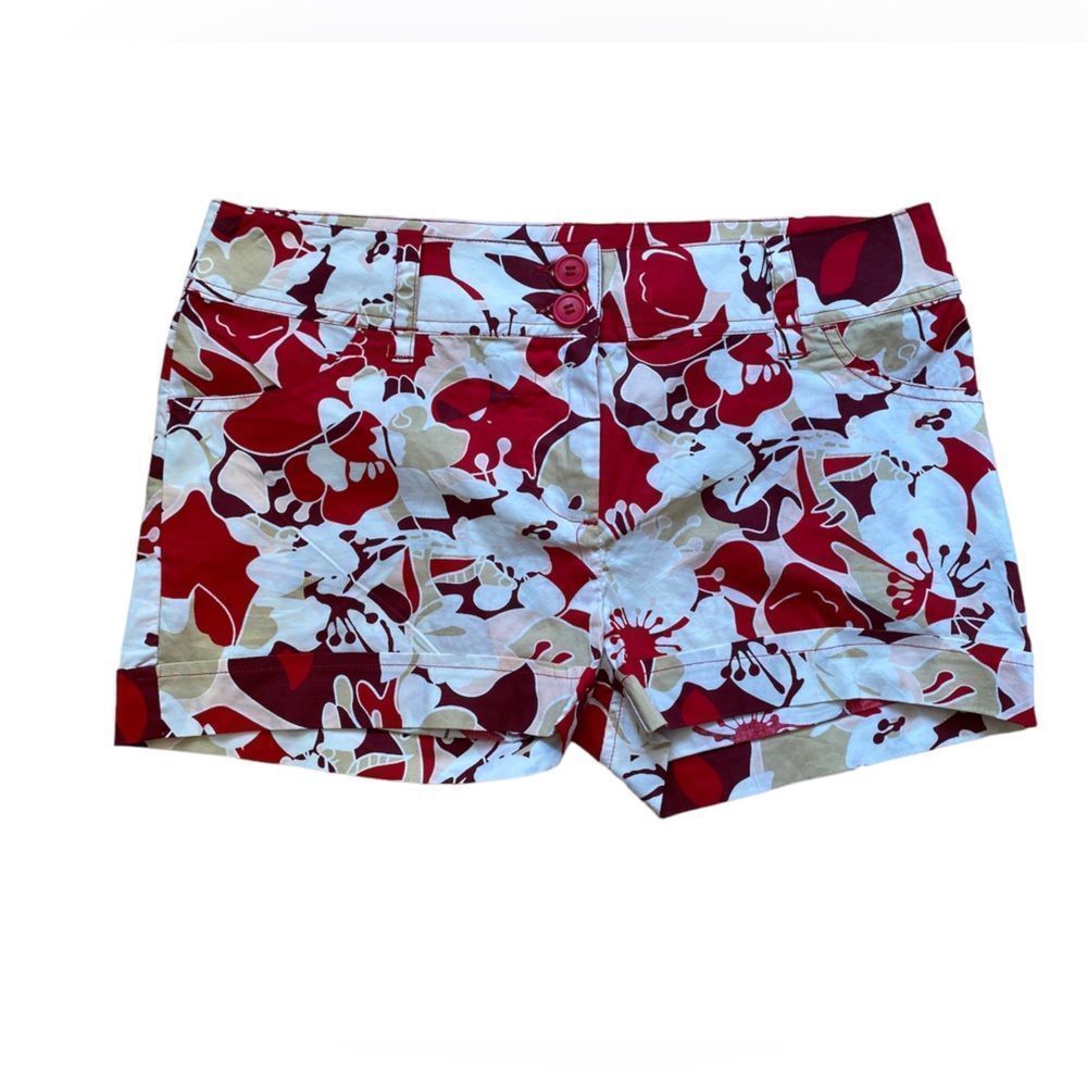 I.Q. Jeans Multicolor Flowered Women Shorts Size 11 Junior